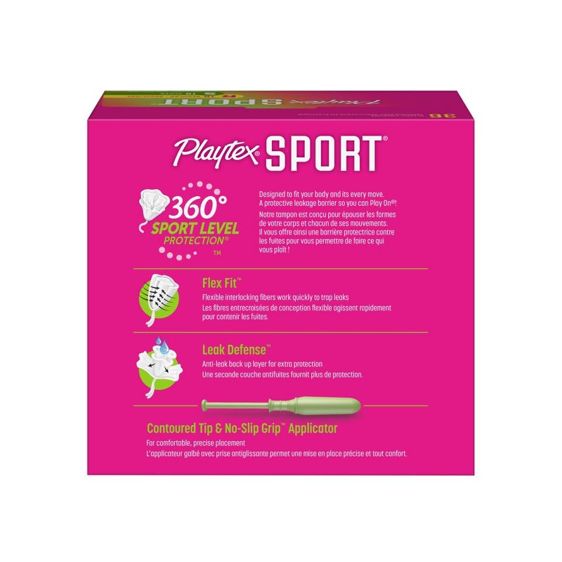 Playtex Sports Plastic Unscented Multipack Tampons, 5 of 10