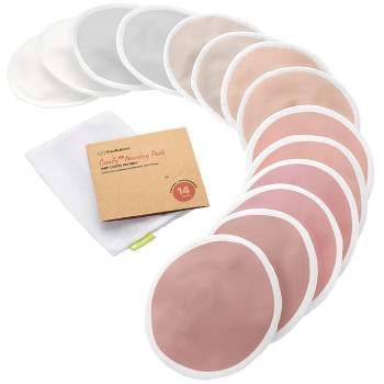 Keababies 14pk Soothe Reusable Nursing Pads For Breastfeeding, 4-layers  Organic Breast Pads, Washable Nipple Pads : Target