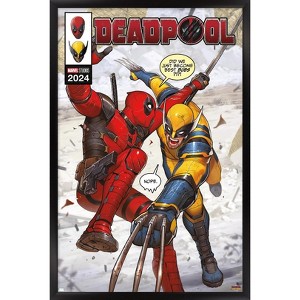 Trends International Marvel Deadpool & Wolverine - Homage Cover #1 Framed Wall Poster Prints - 1 of 4