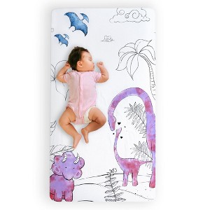 JumpOff Jo - 100% Cotton Fitted Crib Sheet, Super Soft, for Standard Crib Mattresses and Toddler Beds - 1 of 4