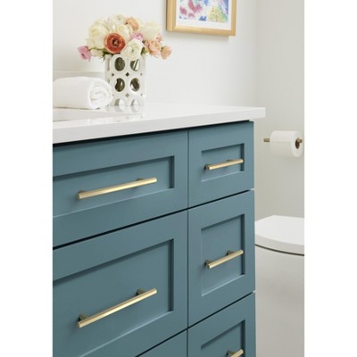 Golden Champagne Modern Geometric Cabinet Drawer Pull