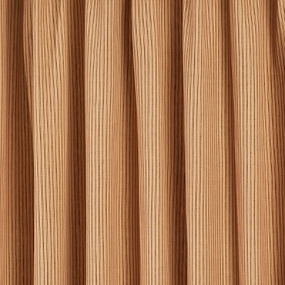 Sturbridge Red and Tan Striped Fabric Shower Curtain