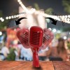 Pyle Classic Retro Dynamic Vocal Microphone, Vintage Style, Red, Includes 16' XLR Cable, High Output, Acoustic Pop Filter - 4 of 4