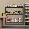 Syemin Utility Storage Shelves 3-Tier Industrial Shelving Rack, Adjustable Shelving Unit, Heavy Duty Garage Storage Rack, Black, 67"*19.7"*63" - 2 of 4