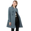 INSPIRE CHIC Women's Stand Collar Double Breasted Slant Pockets Trendy Outwear Winter Coat - 2 of 4