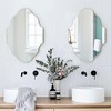 Beautyolove 20 in. W x 30 in. H Scalloped Silver Decorative Wall Mirror - 2 of 4