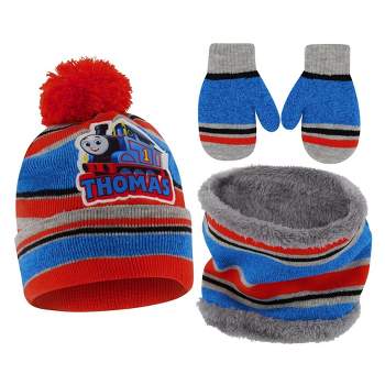 Thomas Boys Winter Hat, Scarf and Mittens Set, Kids Ages 2-4