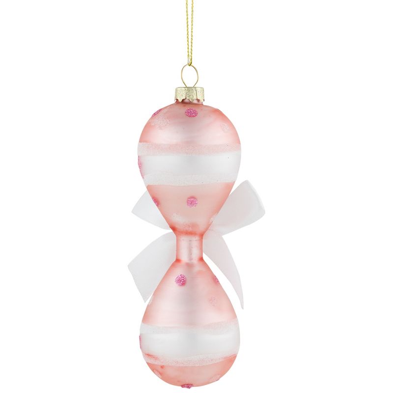 Northlight 5" Baby Girl's First Christmas 2023 Glass Ornament, 4 of 7