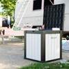 50 Gallon Resin Deck Box, Lockable Waterproof Ourdoor Storage Container for Pool Accessories, Patio and Garden Tools - 4 of 4