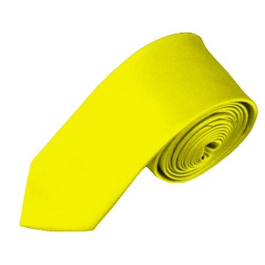 Men's Solid Color Skinny 2 Inch Wide And 57 Inch Long Neckties - 1 of 4