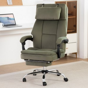 RISOKEYS Big and Tall Ergonomic Office Chair Home Computer Chair with Footrest and Removable Headrest,Reclining Office Chair,Home Chair - 1 of 4
