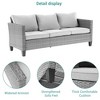 Sonkuki 6-Piece Patio Conversation Set with Swivel Rocking Chair and Side Table, Navy Blue Cushion - 4 of 4