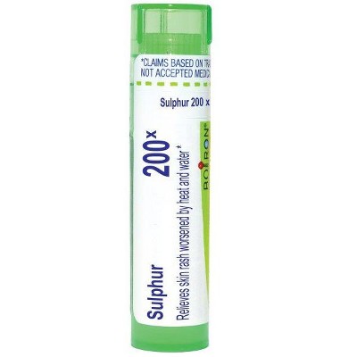 Sulphur 200X by Boiron Homeopathic Single Medicine For First Aid  -  80 Pellet