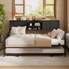 Aheaplus Storage Daybed with Trundle and Charging Station - 4 of 4