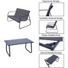 Kozyard 4-Piece Outdoor Patio Furniture Conversation Set – Durable Powder-Coated Metal Frame, Perfect for Front Porch, Balcony, or Backyard - 3 of 4