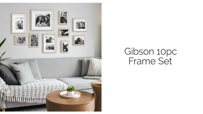 10pc Gibson Frame Box Set White/Natural - Kate &#38; Laurel All Things Decor, 2 of 8, play video