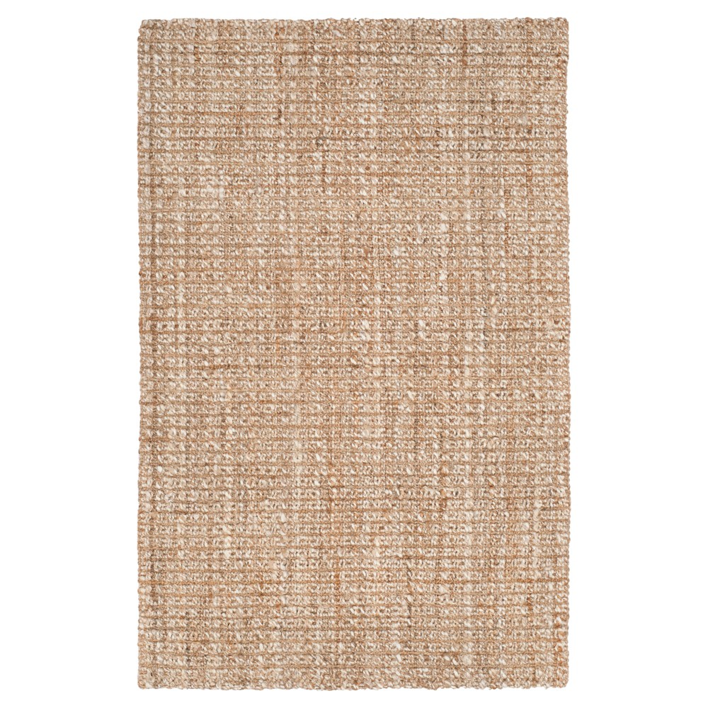 4'x6' Hilma Solid Woven Fiber Rug Natural - Safavieh