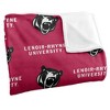 Lenoir Rhyne University Logo Pattern Silky Touch Blanket White 50x60 - 3 of 4