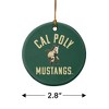 Cal Poly Mustangs Logo Porcelain Holiday Christmas Tree Ornament - 3 of 4
