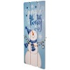 Northlight Jingle All The Way Wooden Christmas Wall Sign - 23.5" - Blue and White - 4 of 4