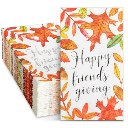 Sparkle And Bash 50-pack White Thanksgiving Paper Napkins For Friendsgiving  Party, 7.9x4.4 In : Target