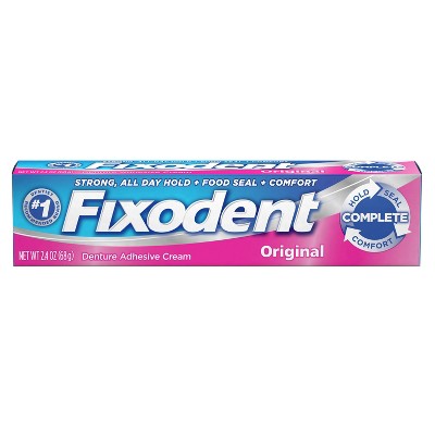 Fixodent Complete Original Denture Adhesive Cream - 2.4oz