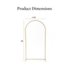 Wedding Backdrop Stand, Metal Wedding Arch Stand with Base, Balloon Arch Frame for Wedding Birthday Parties Banquet Decoration - 2 of 4
