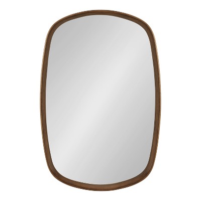 Walnut Brown Mango Wood Rectangular Vanity Mirror