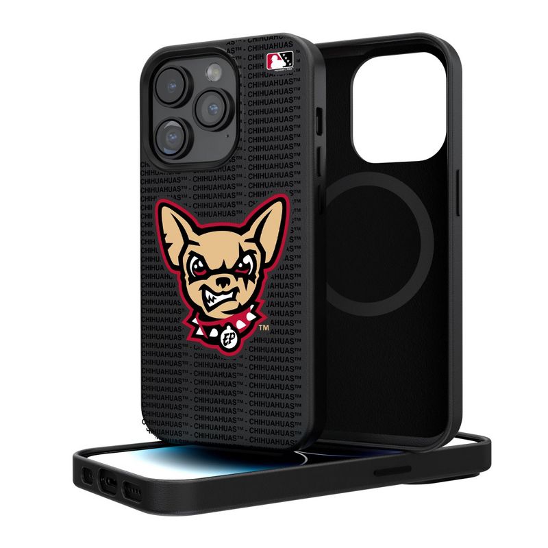 Keyscaper El Paso Chihuahuas Text Backdrop Magnetic Phone Case, 1 of 8