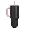 Zak Designs 40oz Stainless Steel Vacuum Insulated Tumbler with Silicone Straw - 2 of 4