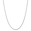 Black Bow Jewelry 1.75mm 14k White Gold Solid Diamond Cut Rope Chain Necklace - 3 of 4
