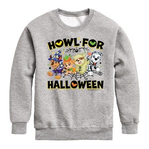 Boys' - Paw Patrol - Howl For Halloween Graphic Long Sleeve Fleece Sweatshirt - 1 of 4