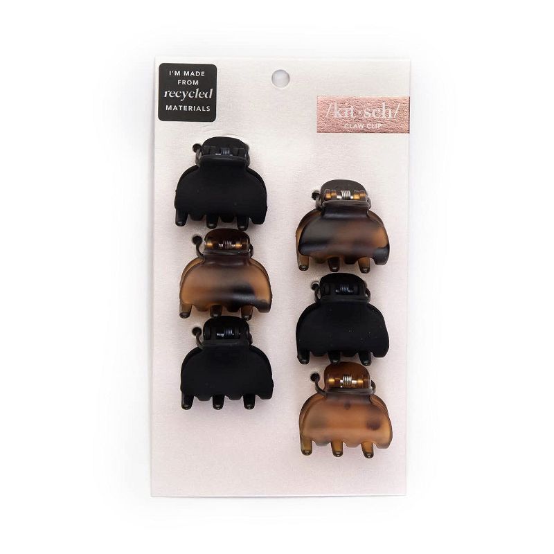 Kitsch X-Small Claw Clips 6pc - Recycled Plastic, 3 of 6