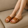 CUSHIONAIRE Leeds Sandals for Women, Slip On Big Buckle Slide Womens Sandals with Memory Foam Footbed, Comfortable Summer Footwear - 3 of 4