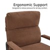 Modern Accent Chair, Reclining Chair with Adjustable Backrest, Corduroy Chair with Metal Frame Bedroom - 4 of 4