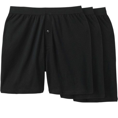 KingSize Men's Big & Tall Cotton Boxers Multipack - Big - 7XL, Classic  Black (3 Pack)