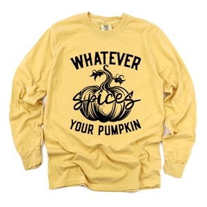 Simply Sage Market Retro Whatever Spices Your Pumpkin Garment Dyed Long Sleeve - 1 of 4