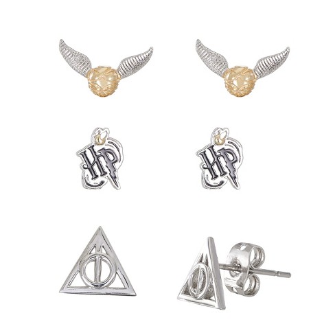 Deathly hallows stud on sale earrings