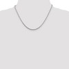 Black Bow Jewelry 2.1mm Sterling Silver Diamond Cut Solid Round Spiga Chain Necklace - 2 of 4