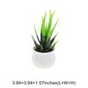 Unique Bargains Artificial Plant Plastic Green 2.76"x2.76"x5.51" 1Pc - 3 of 4