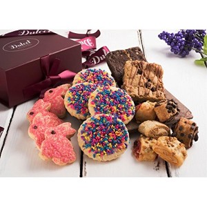Dulcet Gift Baskets Easter Cookies Gift Baskets, Gourmet Food Gift Baskets for Mother, Grandmother, Aunt, Wife, Sister, Daughter, Coworker & Nurses - 1 of 4