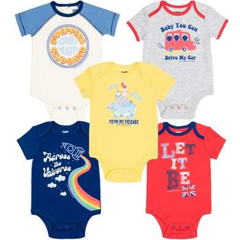 Lyrics by Lennon and McCartney Baby 5 Pack Bodysuits Newborn to Infant