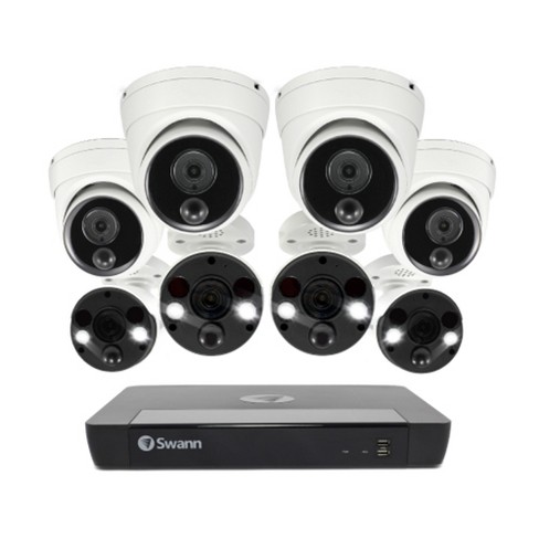 Nvr16-8580 4k / 2tb/ 4x Nhd-887msfb 4k Bullet, 4xnhd-888msd ...