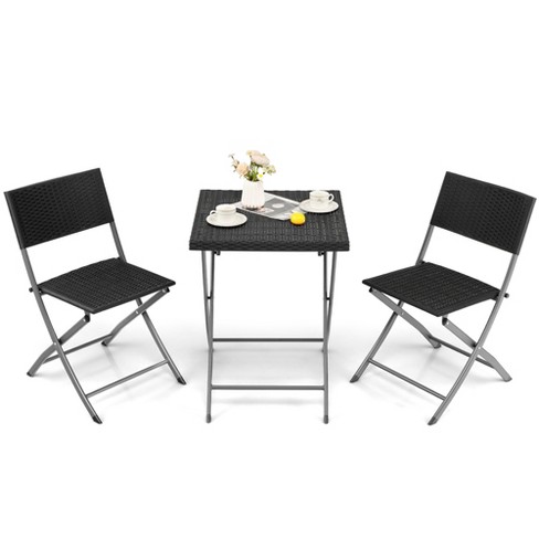 Grey folding bistro discount set