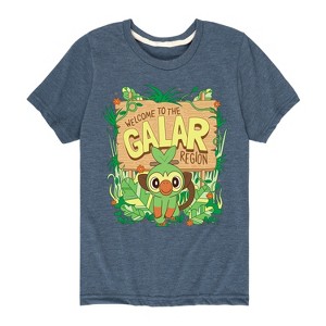Boys' - Pokémon - Grookey Galar Short Sleeve Graphic T-Shirt - 1 of 4