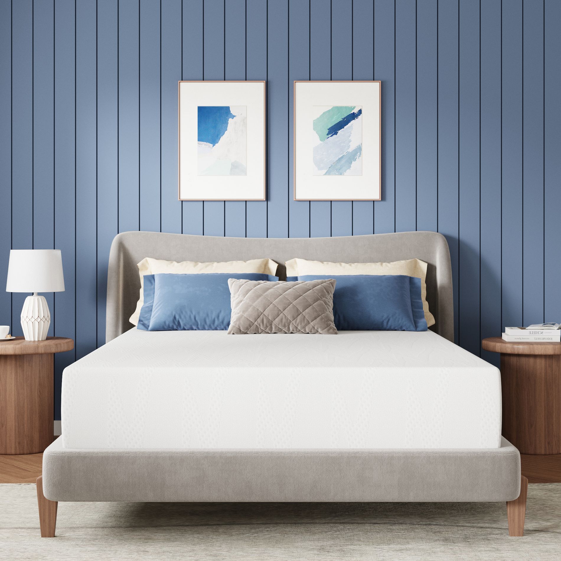 Avenco 5/6/8/10/12/14 inch Medium Cooling Gel Memory Foam Mattress, Comfort and Supportive Bed-in-a-Box Mattress