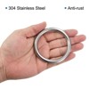 Unique Bargains Stainless Steel Seamless Welded DIY O Ring Buckles 20 Pcs Silver - 4 of 4