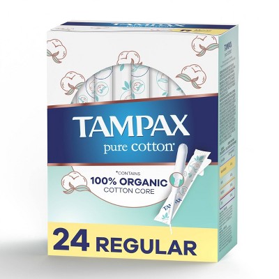 Tampax Pure Cotton Tampons - Regular - 24ct