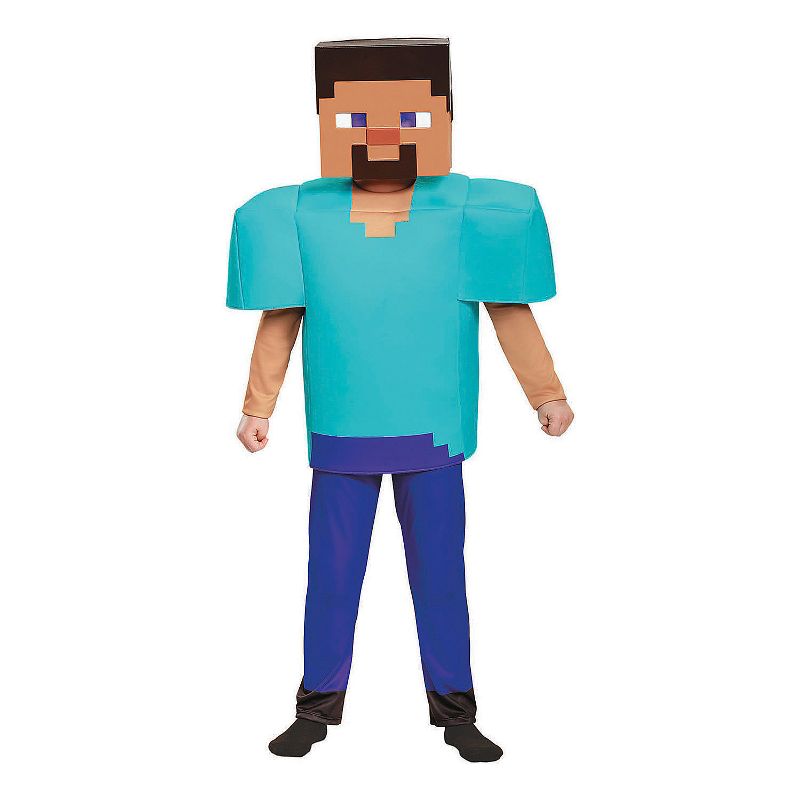 Disguise Kids' Deluxe Minecraft Steve Costume, 1 of 2