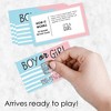Big Dot of Happiness Girl Baby Gender Reveal - Team Boy or Girl Party Game Scratch Off Cards - Baby Shower Game - 22 Count - 2 of 4
